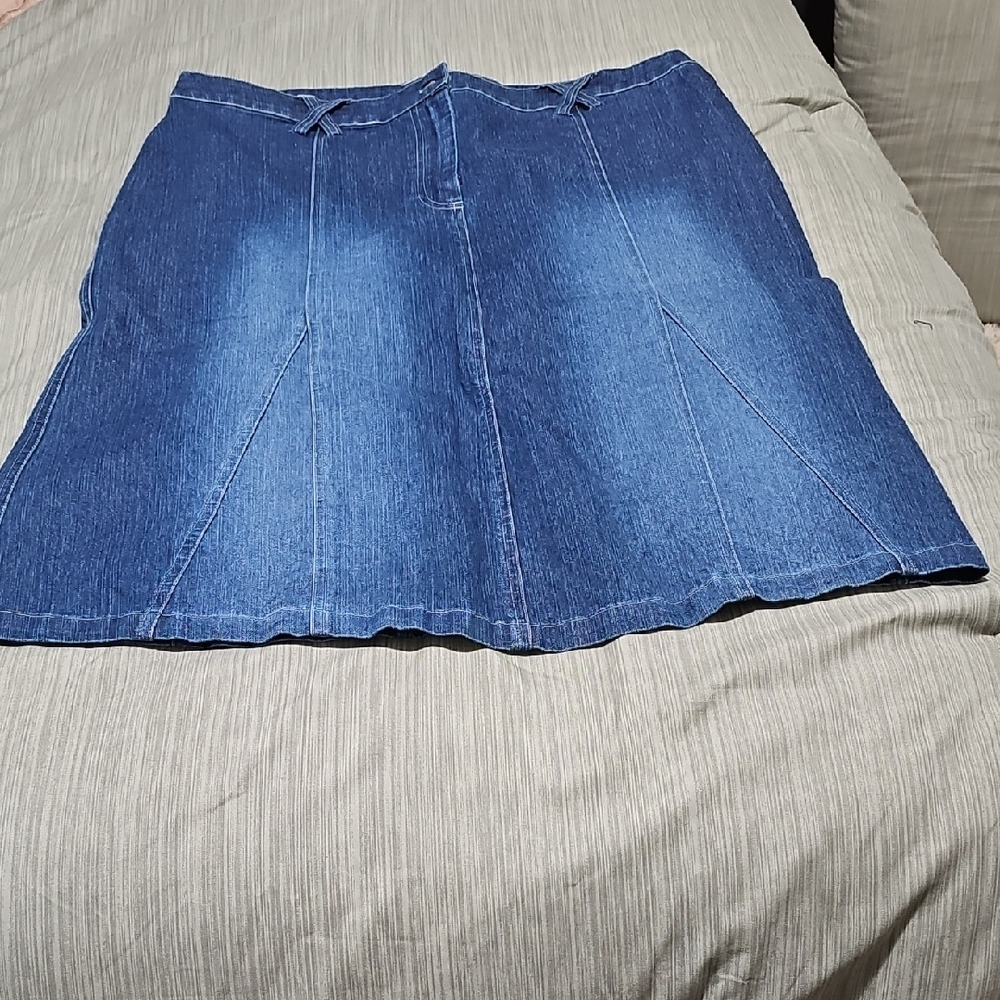 Architect A-Line Skirt in Classic Blue